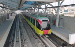 Đường sắt Nhổn - ga Hà Nội nhận đoàn tàu thứ 5, chạy thử hơn 5km