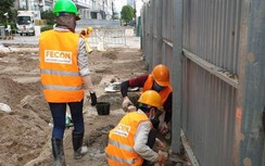FECON lập lại rào chắn đường Lê Văn Lương sau phản ánh của Báo Giao thông