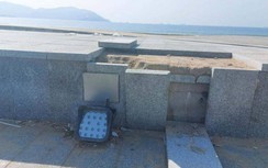 Bình Định: Công viên biển Xuân Diệu vừa làm đã hư hỏng, nhếch nhác