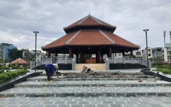 Sau phản ánh của Báo Giao thông, công viên 70 tỷ được "vá víu" gấp