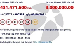 Kết quả xổ số Vietlott 8/6: Lại thêm một người trúng giải khủng
