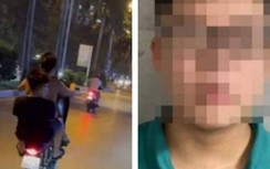 Đầu trần, đi xe máy "bốc đầu", nam thanh niên bị giữ xe, nộp phạt