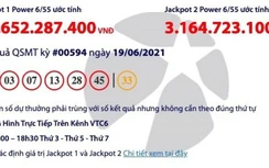 Kết quả xổ số Vietlott 19/6: Tìm người trúng giải khủng hơn 41 tỷ