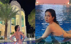 Ngọc Trinh khoe vòng 3 "căng đét", đòi qua ở biệt thự mới của Vũ Khắc Tiệp