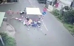 Nam thanh niên chạy xe tốc độ cao lao vào chốt kiểm dịch ở An Giang