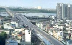 Sửa chữa cầu Vĩnh Tuy giờ cao điểm gây ùn tắc