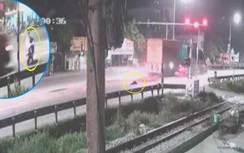 Gặp họa khi sang đường không quan sát