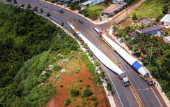 Hành trình đoàn xe siêu trường siêu trọng đưa điện gió lên Tây Nguyên