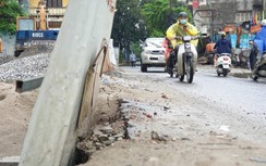Nhà thầu thi công ẩu, đường Vũ Trọng Phụng mất ATGT nghiêm trọng