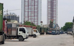 Tàu hàng giảm mạnh, đìu hiu khi Hà Nội thực hiện giãn cách