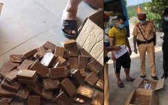 Phát hiện xe tải đi sai luồng tuyến, chở nhiều cao ngựa "lậu"