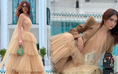 Ngọc Trinh diện mốt không nội y trong biệt thự triệu đô của Vũ Khắc Tiệp