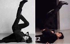 V BTS khoe kỹ năng “trồng chuối” đỉnh của chóp