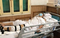 Trung uý công an bị tài xế xe máy "thông chốt" tông trúng đã phẫu thuật