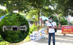 Hà Nội: "Mắt thần" trên cao tuần tra, giám sát khu phong tỏa Covid-19