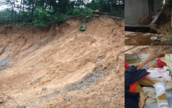 Sạt lở đất lúc rạng sáng, 2 cháu nhỏ bị thương