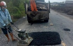 Cà Mau: Sửa chữa hư hỏng đường Hồ Chí Minh đoạn Năm Căn - Đất Mũi