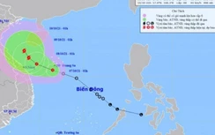 Áp thấp nhiệt đới mạnh thành bão khi vào vùng biển Quảng Bình đến Quảng Nam