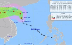 Bão số 7 đổi hướng đi vào vịnh Bắc Bộ giật cấp 11