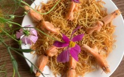 Tôm tươi đừng chỉ đem rang, chiên tôm tổ yến vừa ngon lại sang chảnh