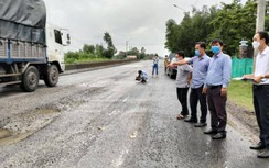 Khẩn trương khắc phục hư hỏng trên QL1 qua Bình Định, không để xảy ra TNGT