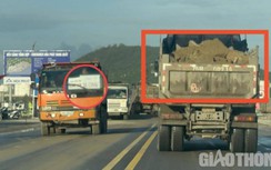 Vô tư chở quá tải san lấp Bến cảng tổng hợp - container Hòa Phát Dung Quất