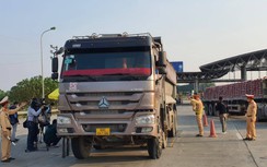 CSGT tăng cường xử lý xe quá tải trên cao tốc dịp cuối năm