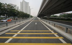 Cận cảnh 6 nhánh lên xuống cầu cạn Mai Dịch - Nam Thăng Long sắp thông xe