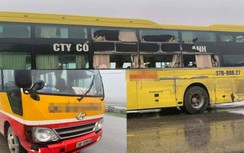 Xe buýt va chạm với xe khách giường nằm, một hành khách tử vong