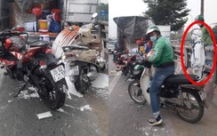 Video: Nam thanh niên bị thương nặng vì phóng xe "bạt mạng", tông xe tải