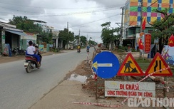 Nhà thầu làm ĐT609B đảm bảo ATGT sau phản ánh của Báo Giao thông