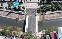 Ngắm cây cầu gần 38 tỷ qua sông Tô Lịch nối 2 quận ở Hà Nội