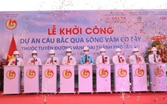 Khởi công xây dựng cầu 576 tỷ đồng bắc qua sông Vàm Cỏ Tây