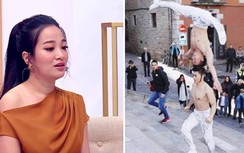 "Vượt cạn" một mình, MC Hồng Phượng trầm cảm vì Quốc Cơ lo lập kỷ lục ở xa