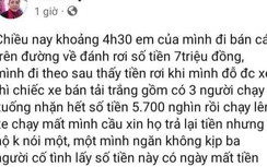 Xử lý thế nào 3 người đi ô tô bán tải nhặt tiền của anh bán cá rồi bỏ chạy?