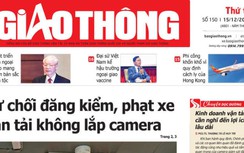 Tin mới nhất, hay nhất trên Báo Giao thông ngày 15/12/2021