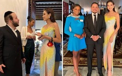 Thăm văn phòng Thống đốc Puerto Rico, Đỗ Hà "chơi trội" khoe chân dài 1m11