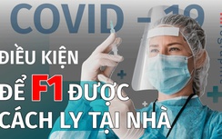 Infographic: F1 cần điều kiện gì để được cách ly tại nhà?