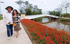 Đại gia mỹ phẩm xây đường hoa tri ân quê nghèo