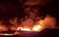 Cháy lớn chợ Ninh Hiệp: Thiệt hại về tài sản chủ yếu là vải vụn