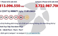 Kết quả xổ số Vietlott 11/1/2022: Tìm người trúng hơn 34 tỷ đồng