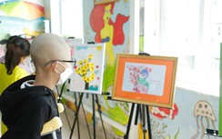 Ấm áp sắc màu ở nơi hàng trăm bệnh nhi mắc ung thư trong ngày cận Tết