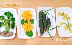 Trầm trồ cỗ tiễn ông Công ông Táo - hội mẹ đảm đưa cả tranh tứ quý lên mâm