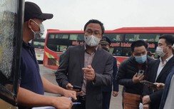 Chùm ảnh: Lãnh đạo Uỷ ban ATGT Quốc gia kiểm tra bến xe, ga tàu