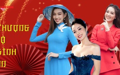 Dàn hoa hậu, á hậu tuyệt sắc chúc gì độc giả Báo Giao thông trong năm mới?