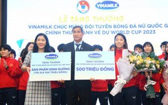 Vinamilk thưởng nóng 1 tỷ đồng khích lệ thành tích của tuyển bóng đá nữ