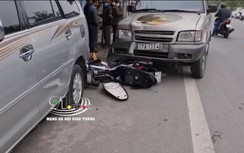 Video: Bị húc văng vào lề đường vì qua đường ẩu