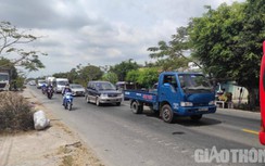 Kẹt xe kéo dài hơn 1km trên QL1 qua Sóc Trăng