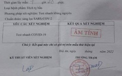 Phiếu xét nghiệm Covid-19 ở trạm y tế không ghi ngày tháng có bất thường?