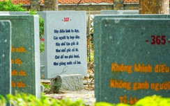 Độc đáo kiệt tác vườn kinh Phật độc nhất vô nhị trên đá ở Vĩnh Long